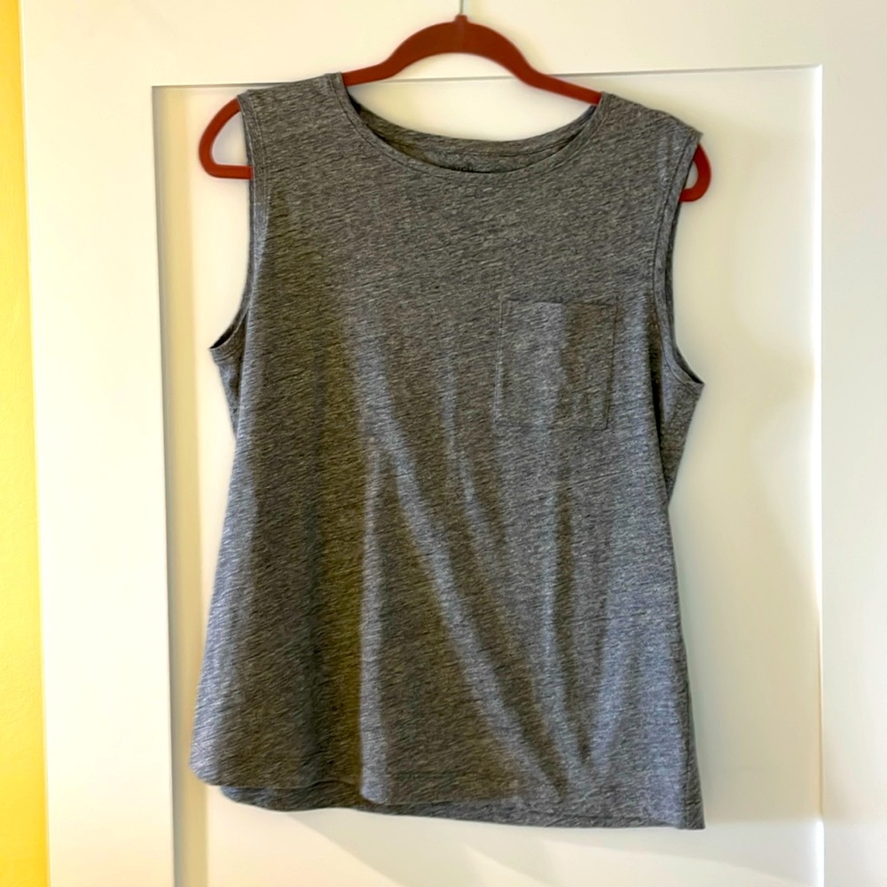 Eileen Fisher Gray Sleeveless Tee